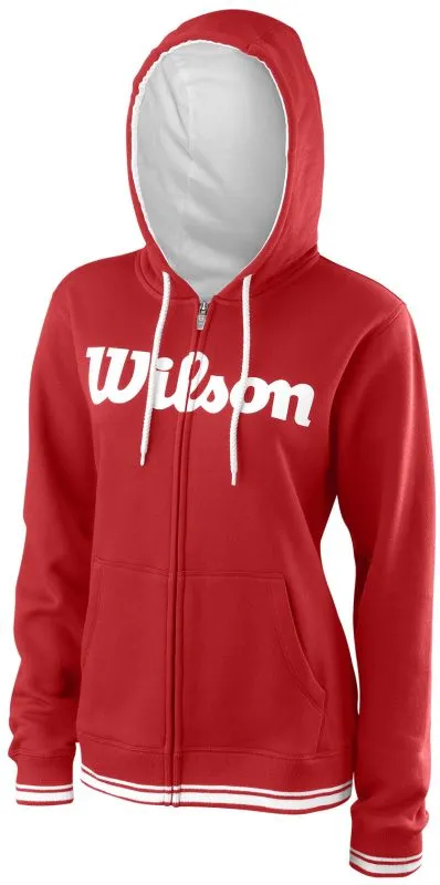 Wilson W Team Script FZ Hoody - wilson red