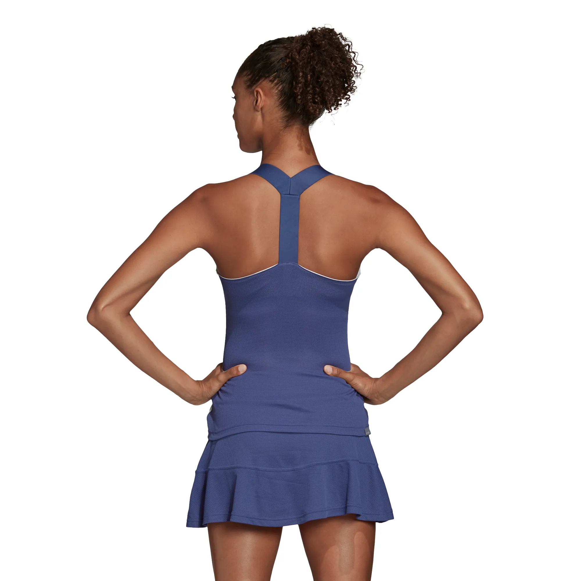Adidas Women Y-Tank Heat Ready - dash green/tech indigo