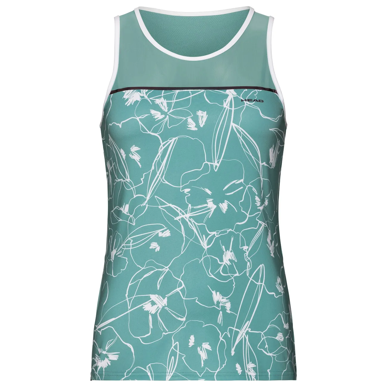 Head Performance Tank Top W - turquoise/white Head Performance Tank Top W - turquoise/white