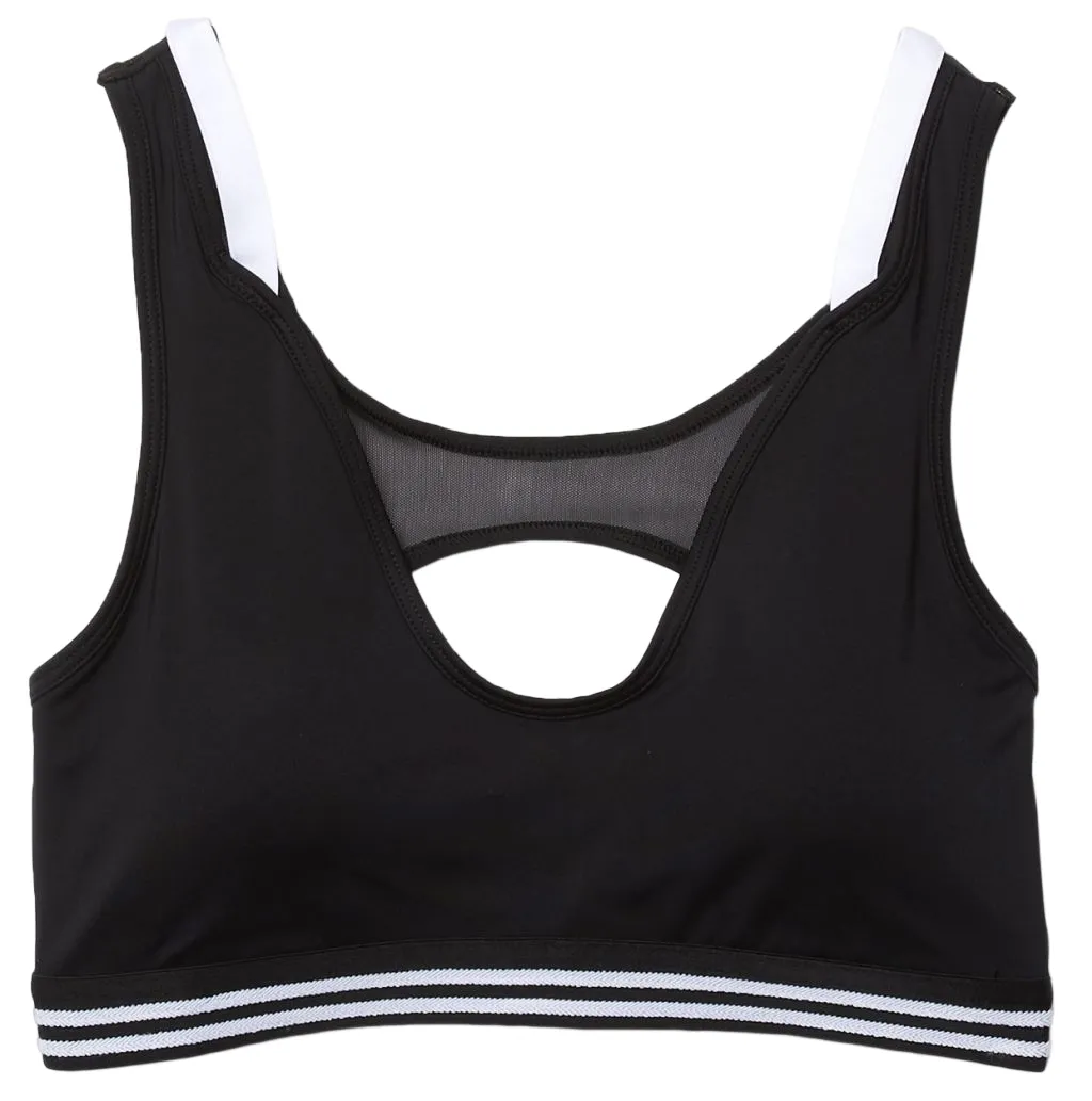 Lacoste Contrast Accents And Cut-Outs Sports - black/white/black