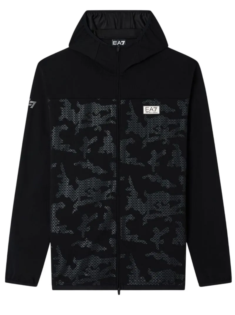 EA7 Tennis Jersey Zipper - black