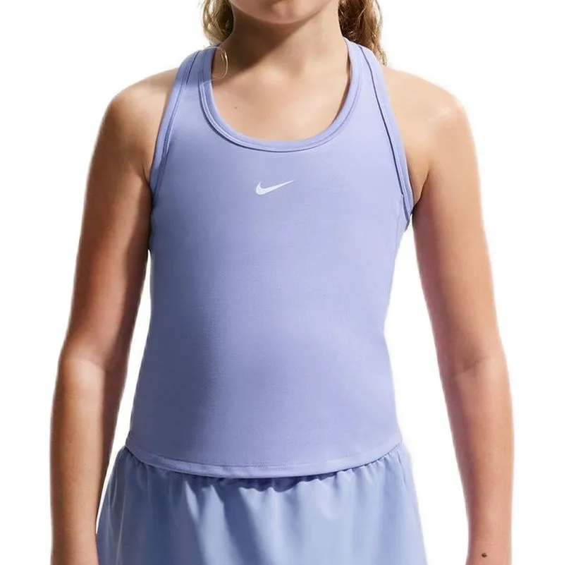 Nike Kids Dri-Fit One Fitted Tank - light thistle/white