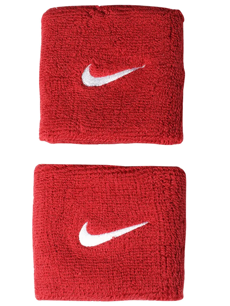 Nike Swoosh Wristbands - varsity red/white