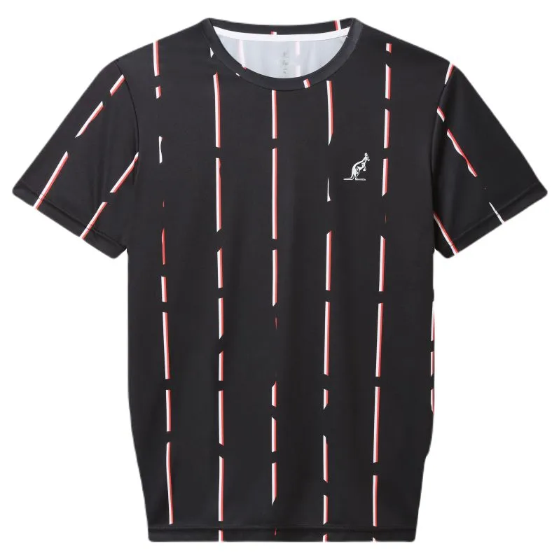 Australian Ace With Stripes Print - nero