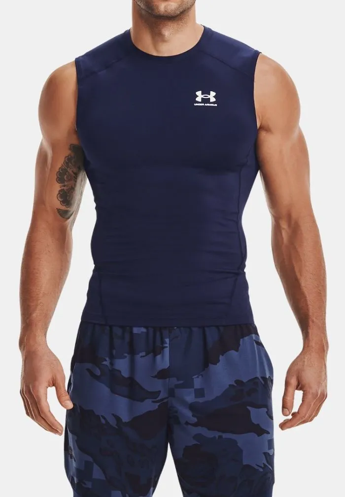 Under Armour Men's HeatGear Armour Sleeveless - midnight navy/white