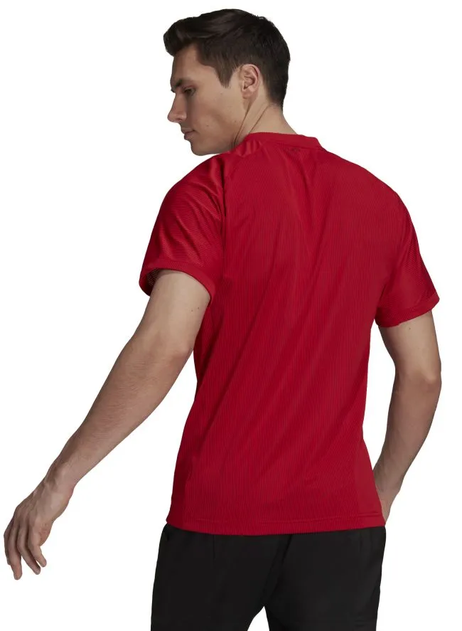 Adidas Primeblue Freelift Tee - scarlet/black