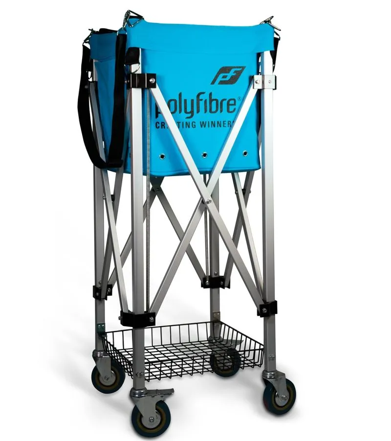 ballkorb_blau Polyfibre Heavy Duty Ball Cart