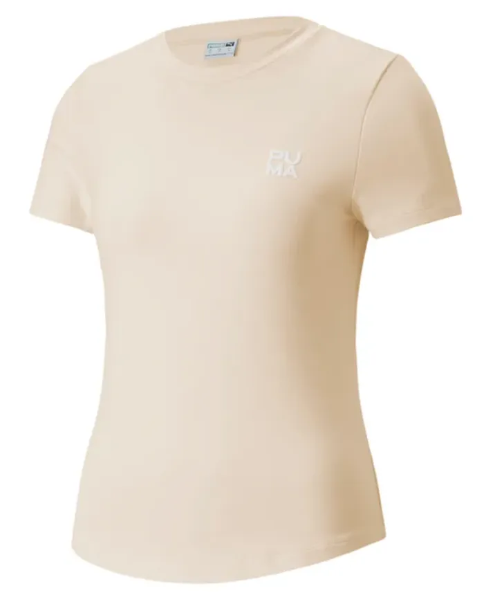 slim-tee-creme Puma Infuse Slim Tee - pristine