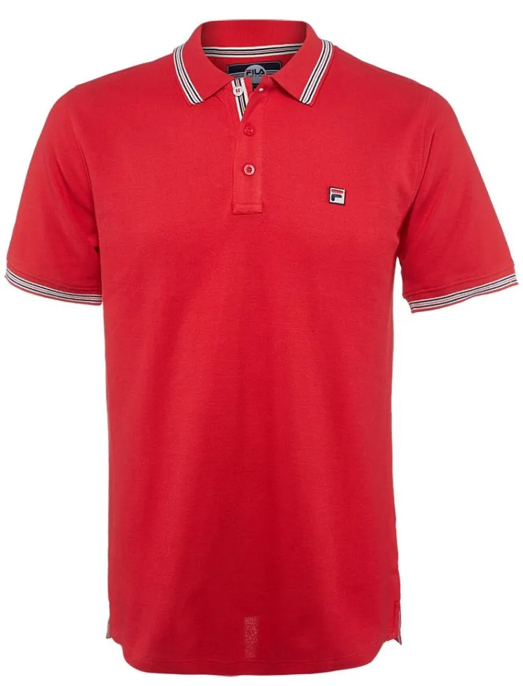 Fila Matcho 4 Polo Shirt Men - true red Fila Matcho 4 Polo Shirt Men - true red