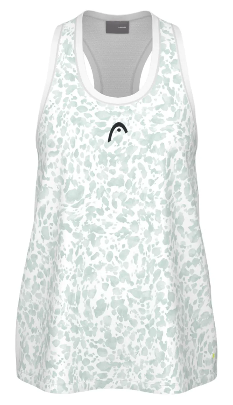 462370 Head Girls Vision Agility Tank - print vision/infinity green