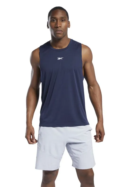 Reebok Les Mills Knit Tank Top M - vector navy