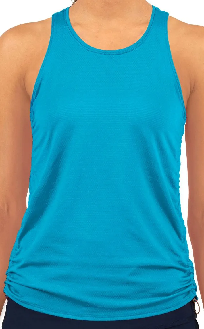 Lucky in Love Core Airy Cinch Tank Women - ocean