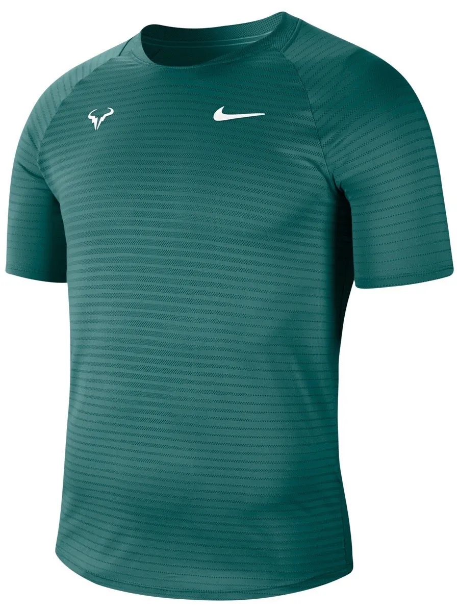 Nike Court Rafa Aeroreact Top SS Slam - dark atomic teal/white