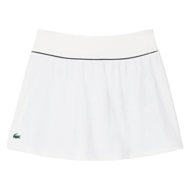 Lacoste Ultra Dry Tennis Heritage Ribbed - white/navy blue