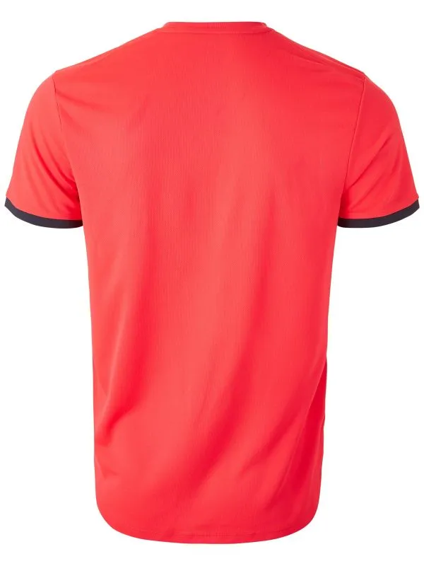 Nike Court Top SS - laser crimson/gridiron/gridiron