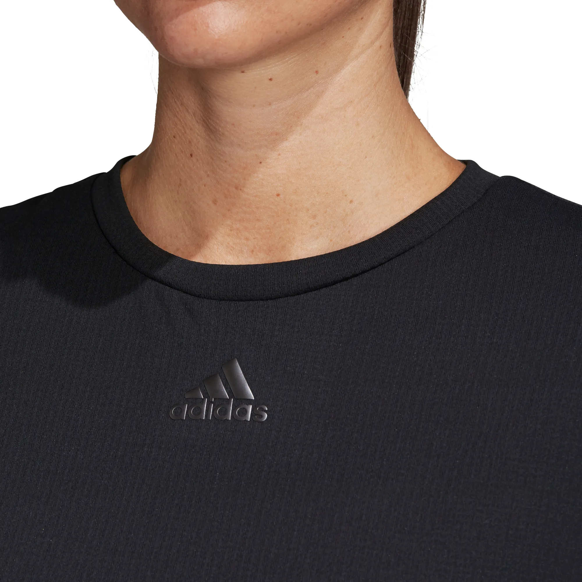 Adidas Women Tee Heat Ready - black/night metallic