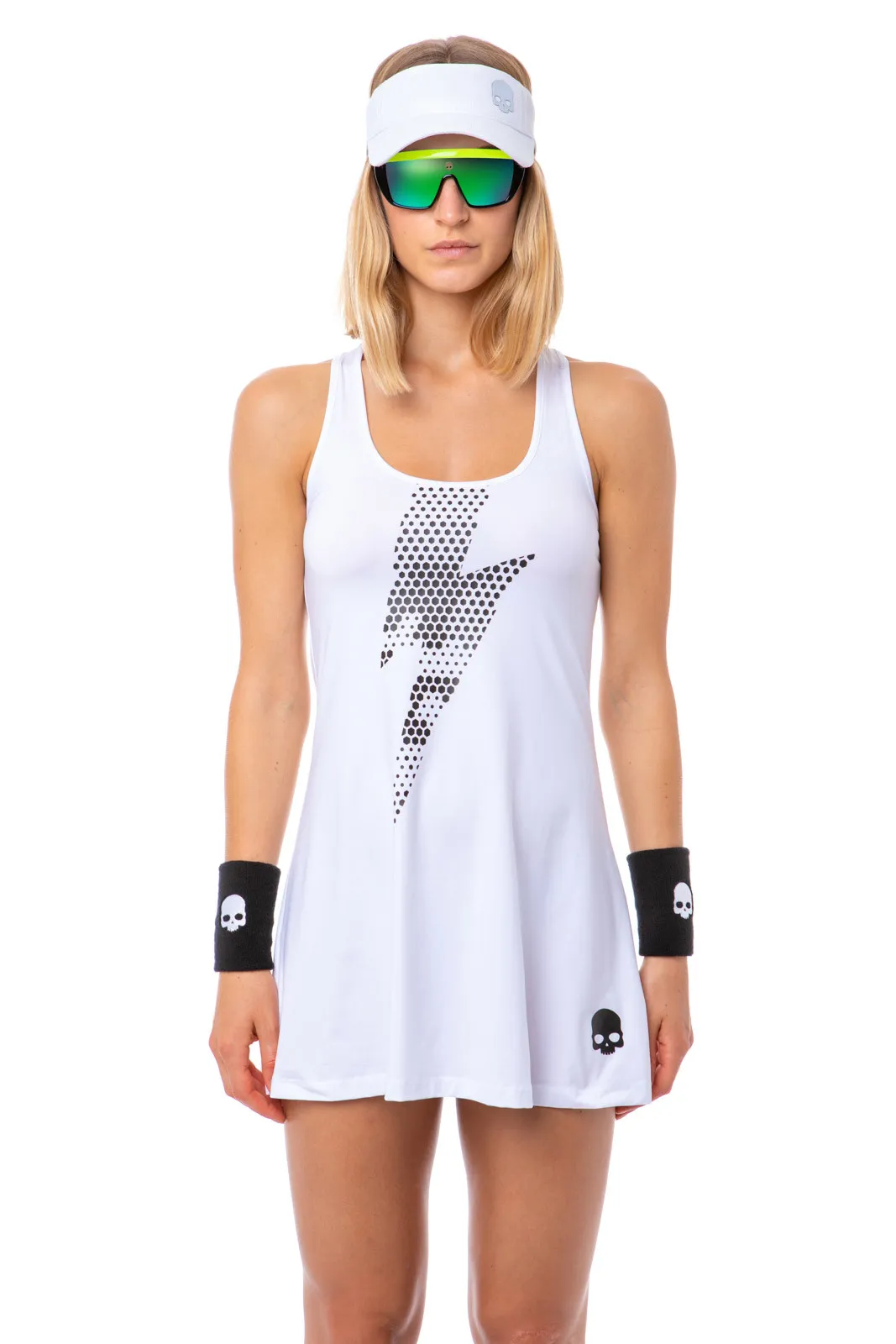 Hydrogen Tech Thunderbolt Dress - white