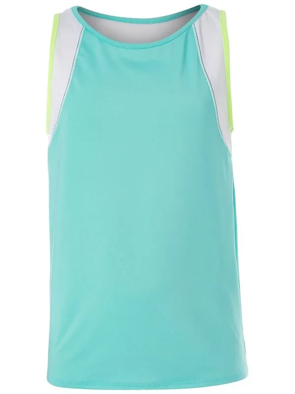 Girls' T-shirt Lucky in Love Girls Peace Out Let It Be Tank - opal - Multicolor