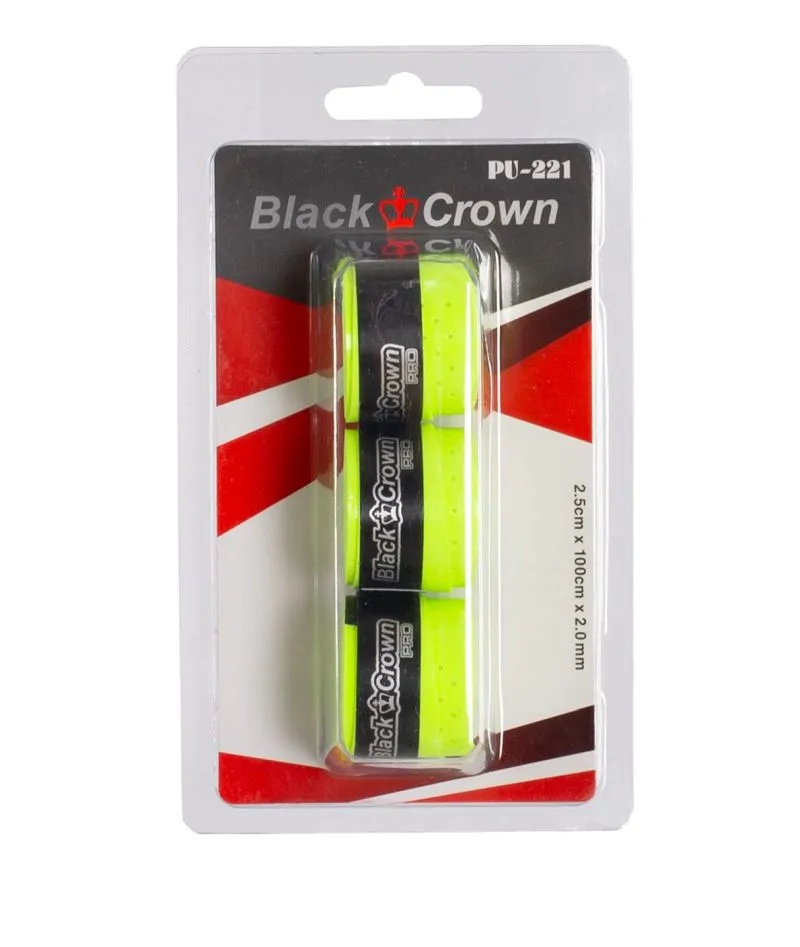 Black Crown Overgrip 3P - neon yellow Black Crown Overgrip 3P - neon yellow