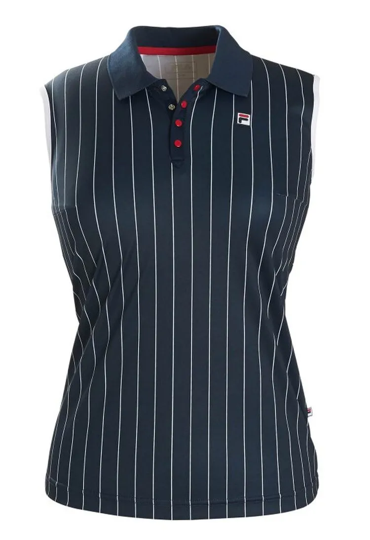 Fila American Polo "Pia" W - peacoat blue/stripes Fila American Polo "Pia" W - peacoat blue/stripes