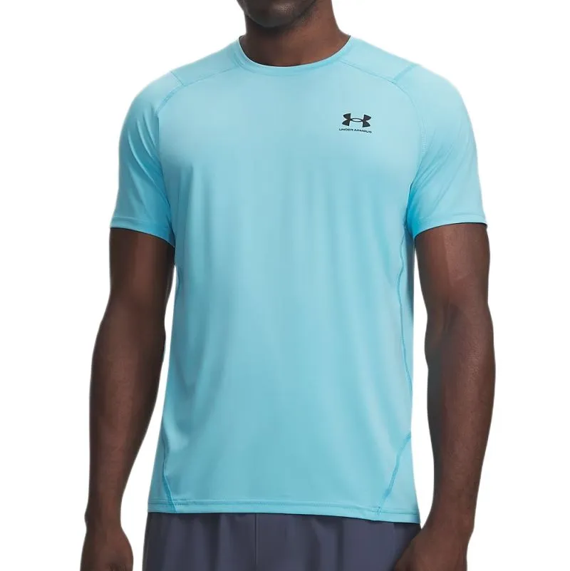Under Armour HeatGear Fitted Short Sleeve - fresco blue/black Under Armour HeatGear Fitted Short Sleeve - fresco blue/black