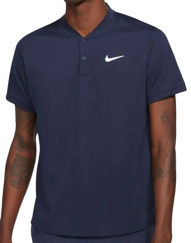 Nike Court Dri-Fit Polo Blade - obsidian/white