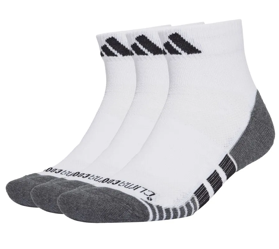 Adidas Performance Climacool Cushioned Quarter 3P - white/black Adidas Performance Climacool Cushioned Quarter 3P - white/black