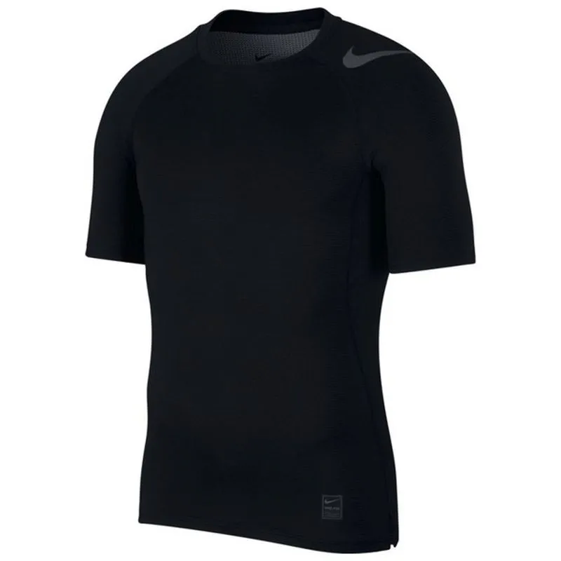nike-pro-hypercool-top-ss-fitted-gfx-black-black-dark-grey-1 Nike Pro HyperCool Top SS Fitted GFX - black/black/dark grey