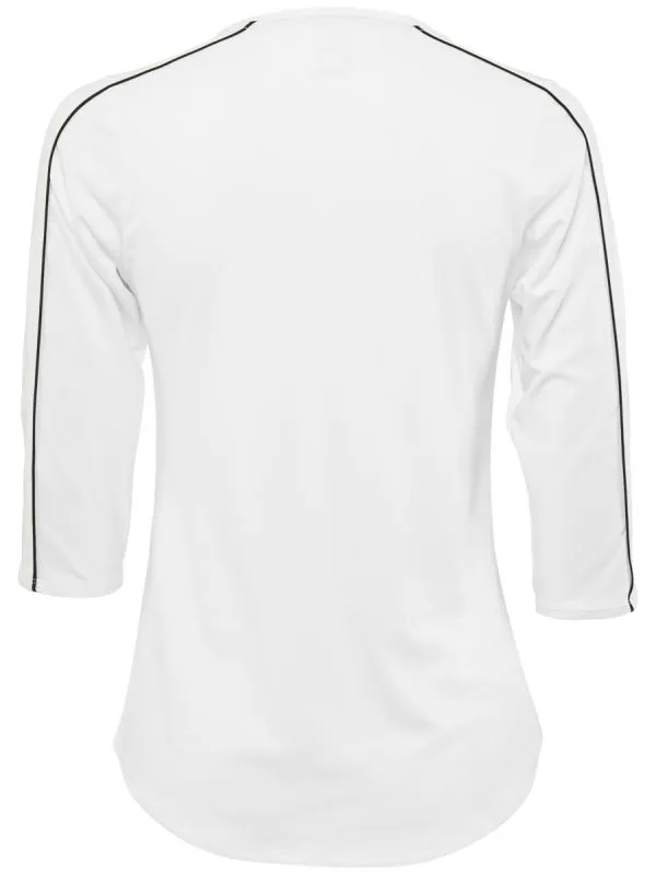 nike-court-women-3-4-sleeve-top-white-black-2 Nike Court Women 3/4 Sleeve Top - white/black