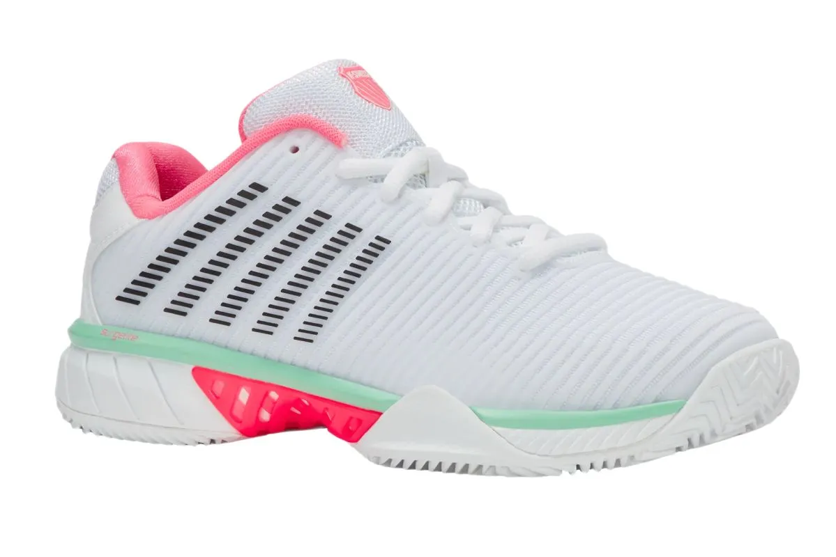 K-Swiss Hypercourt Express 2 Clay - white/neon pastel pink/black K-Swiss Hypercourt Express 2 Clay - white/neon pastel pink/black