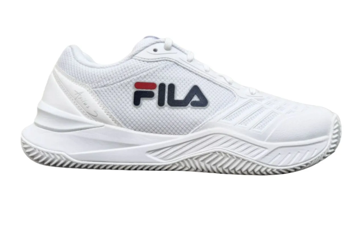Fila Axilus 3 Clay - white/fila navy/fila red