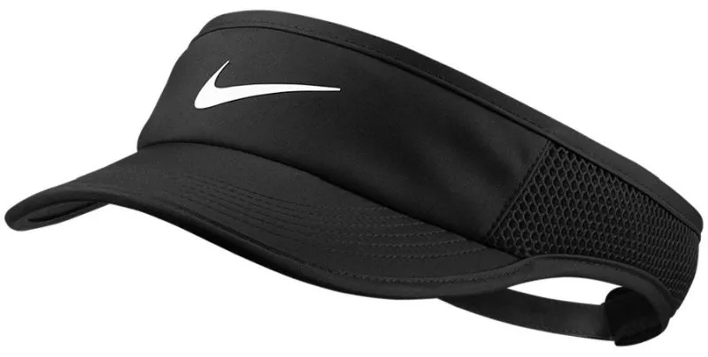 Nike Aerobill Feather Light Visor - black/black/black/white