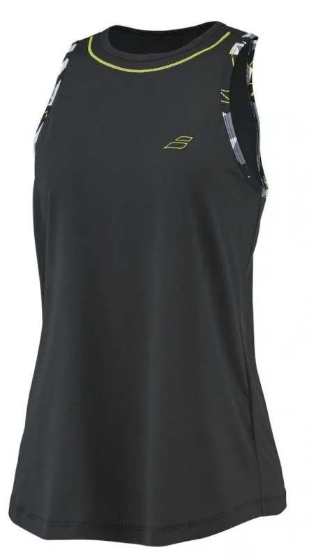 Women's top Babolat Aero Tank Top Woman - black/black - Black