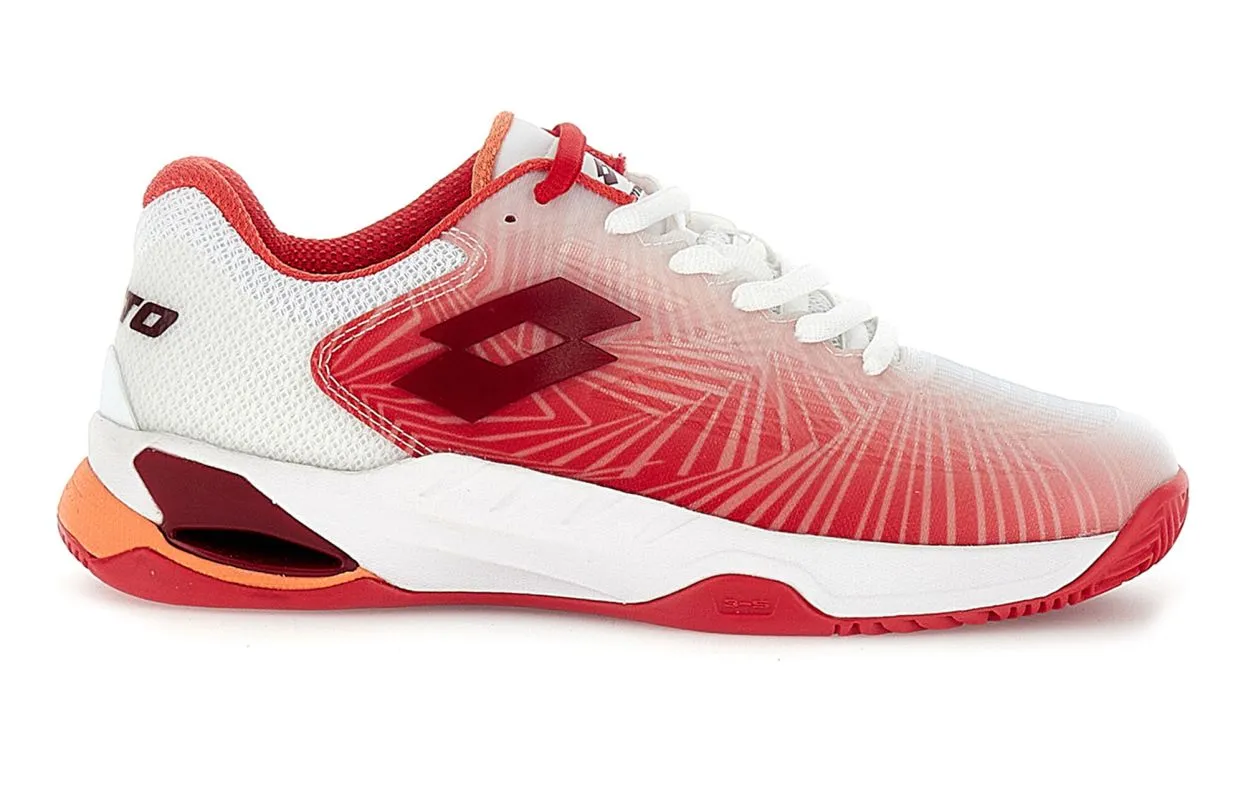 Lotto Mirage 100 II Clay W - all white/grenadine red/nectarine# 37