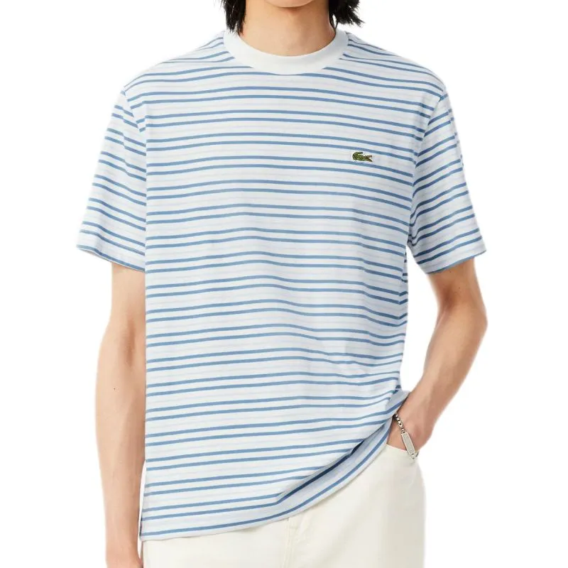 Lacoste Thick Cotton Striped - blue/white