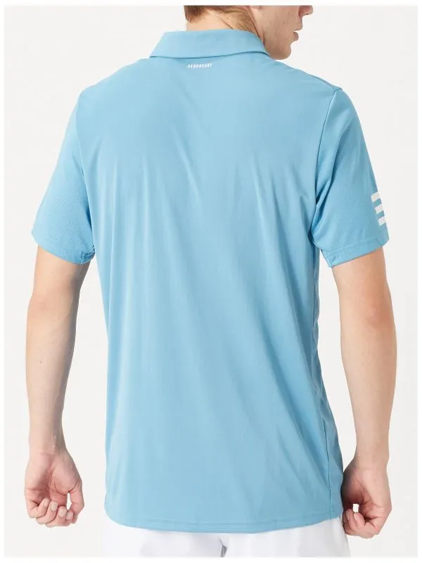Adidas Club 3 Stripes Polo M - haze blue/white
