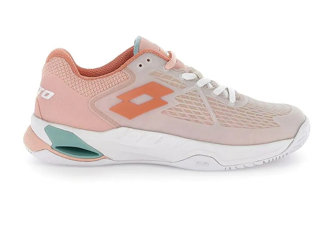 Lotto Mirage 100 II Clay - white/melon orange/peach melba Lotto Mirage 100 II Clay - white/melon orange/peach melba
