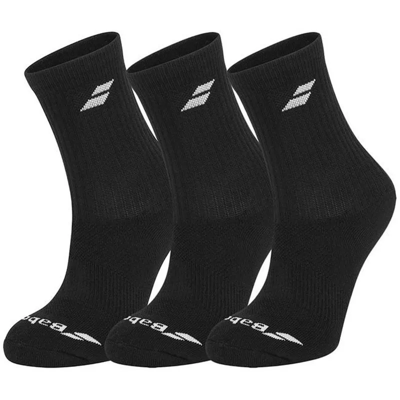 babolat-3-pairs-pack-socks-junior-3-pary-black-black-1 Babolat 3 Pairs Pack Socks Junior - 3 pary/black/black