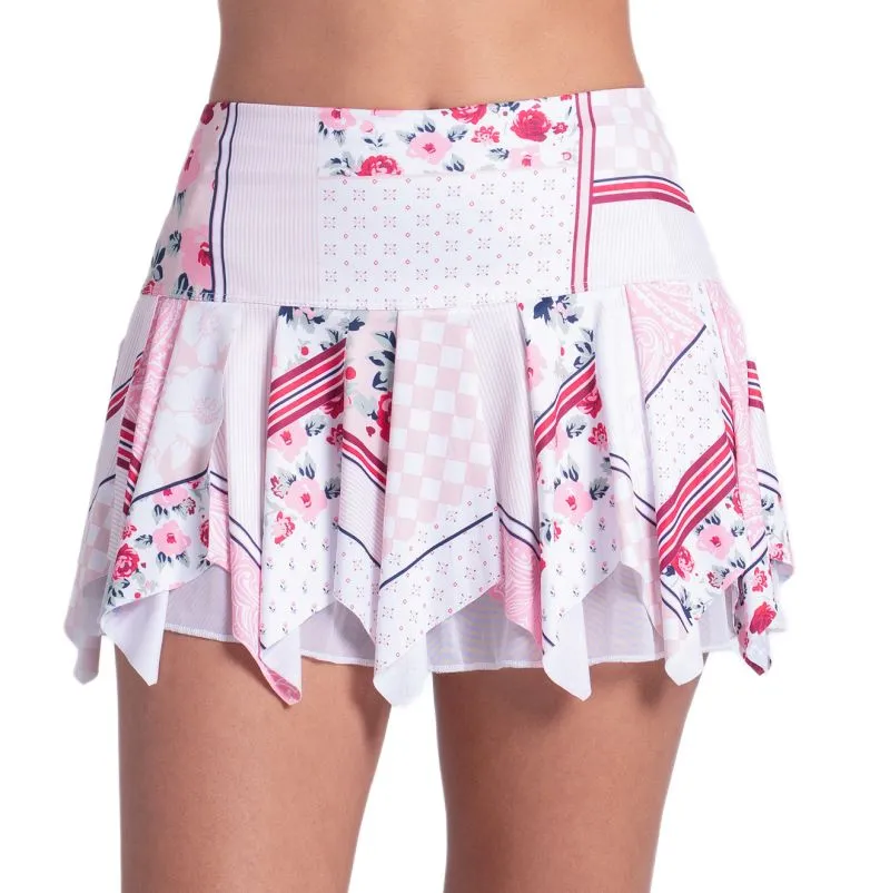 Spódniczka tenisowa Lucky in Love Rose All Day - pink/whit