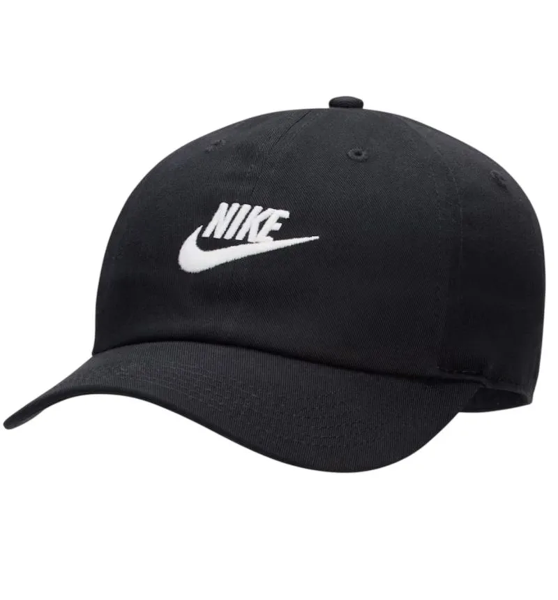 Cap Nike Dri-Fit Club Kids' Futura Wash - black/white - Black