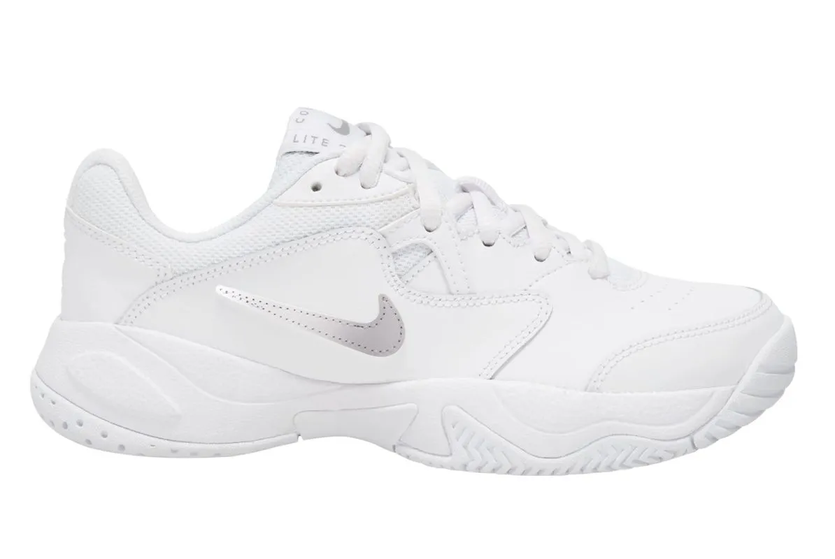 Nike Jr Court Lite 2 - white/metallic silver 
