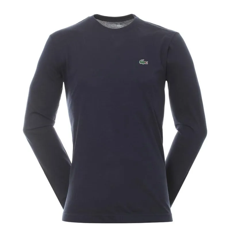 Lacoste Men's Long Sleeve Tee - blue marine Lacoste Men's Long Sleeve Tee - blue marine