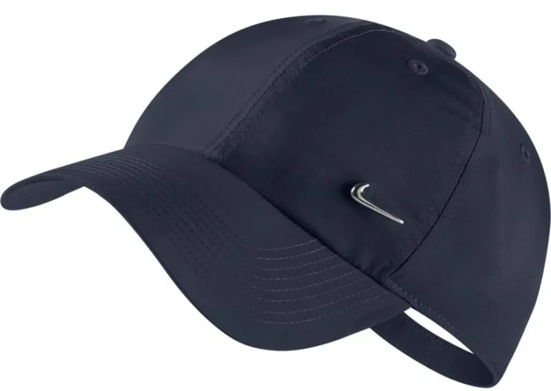 Nike H86 Metal Swoosh Cap - obisidian/metallic silver