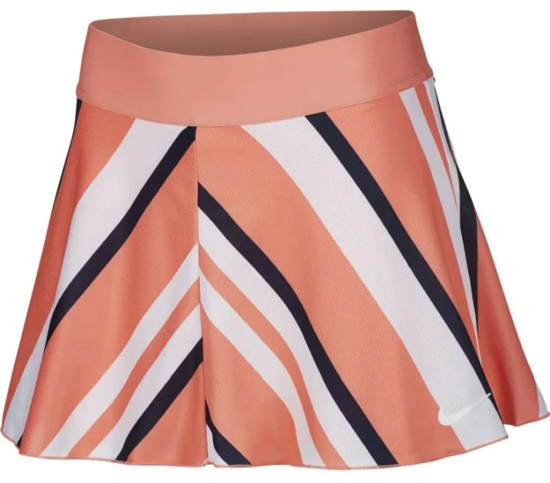 Nike Court Flouncy Printed Skirt - sunblush/white