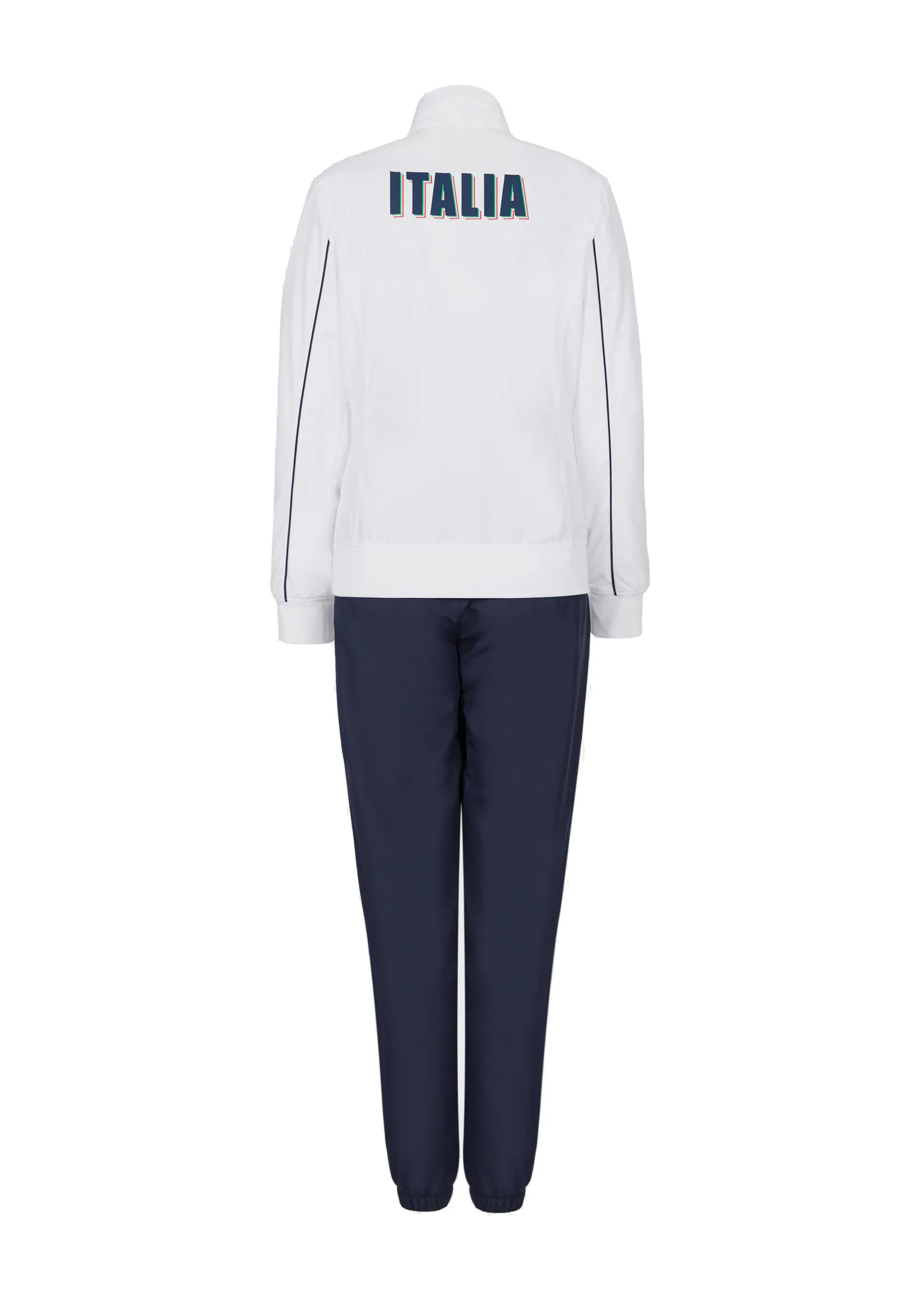 EA7 Women Woven Tracksuit - white/navy blue