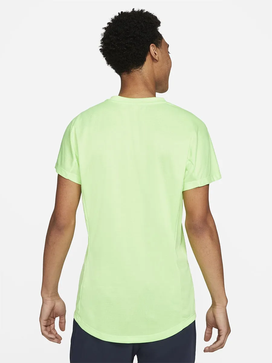 Nike Court Dri-Fit Challenger Top SS Rafa - lime glow/white