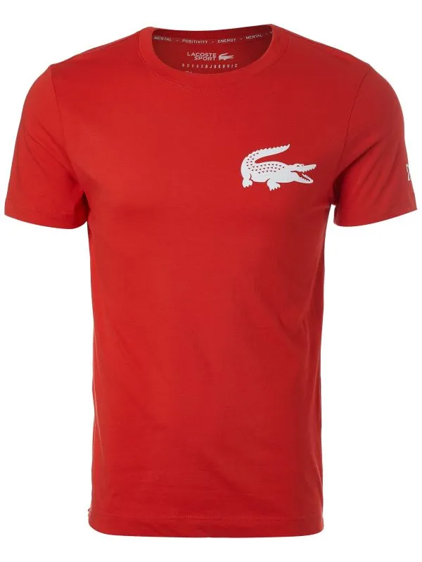 Lacoste T-shirt SPORT x Novak Djokovic - red Lacoste T-shirt SPORT x Novak Djokovic - red
