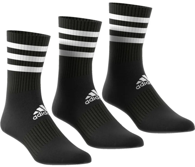 Adidas 3S Cushion Crew 3PP - Black/Black/Black