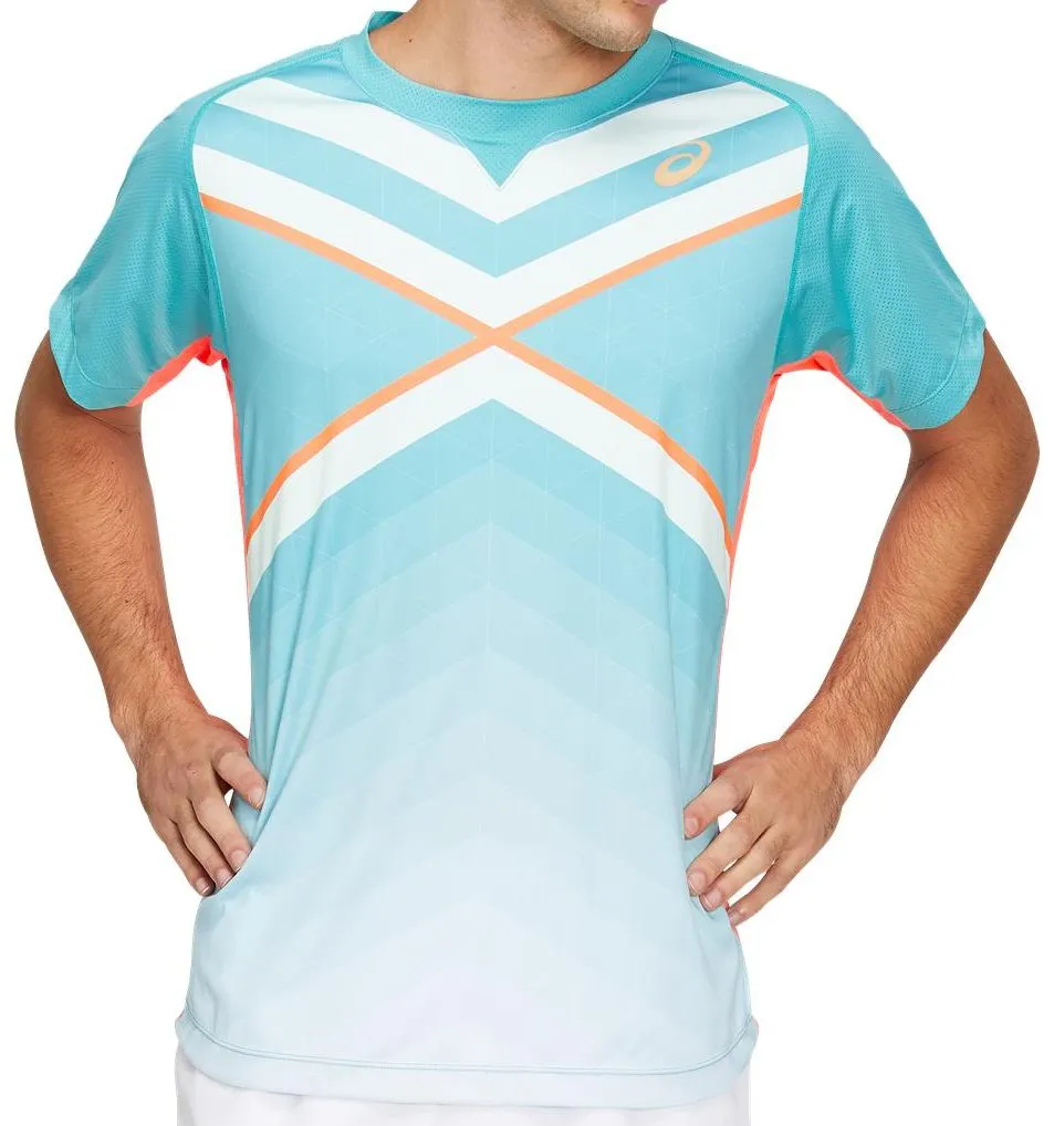 Asics Tennis M GPX Tee - techno cyan