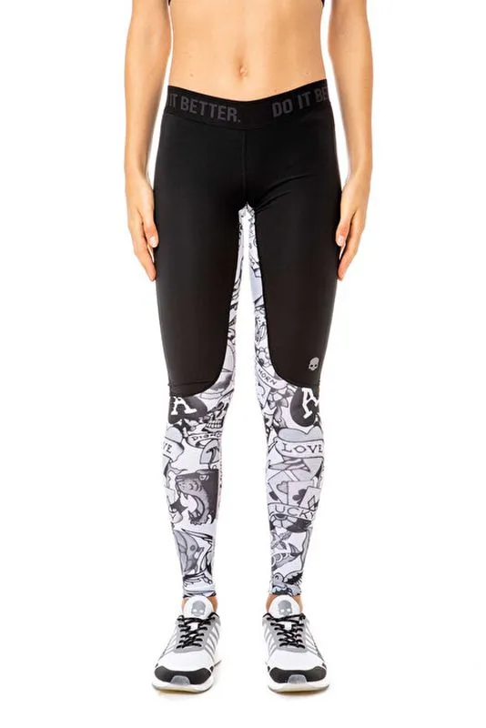 hydrogen-printed-leggings-woman-grey-1 Hydrogen Printed Leggings Woman - grey